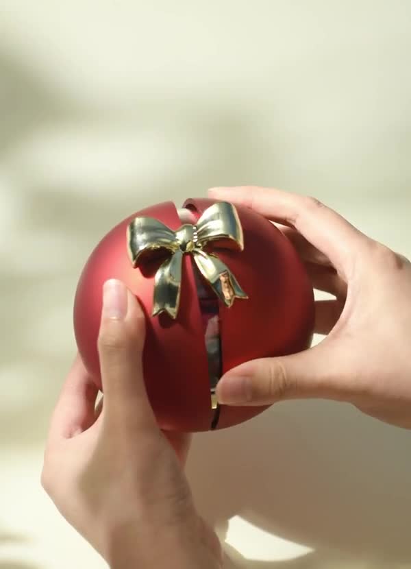 front Rose Ball-Shaped Jewelry Box