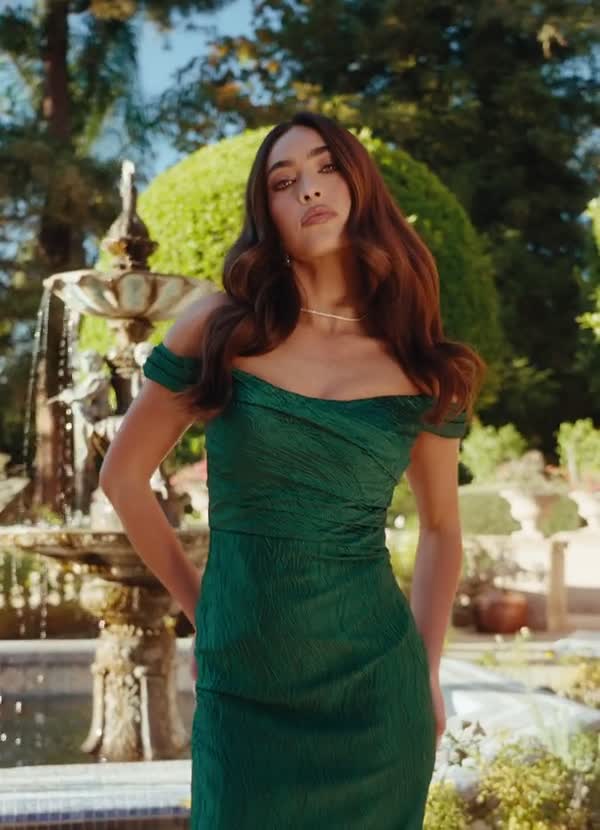 Adela Storm Green Maxi Dress