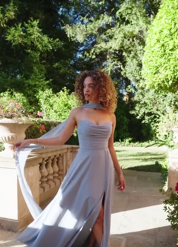 bridesmaid dresses not chiffon Six Stories Women's Knot Front Chiffon Bridesmaid Dress