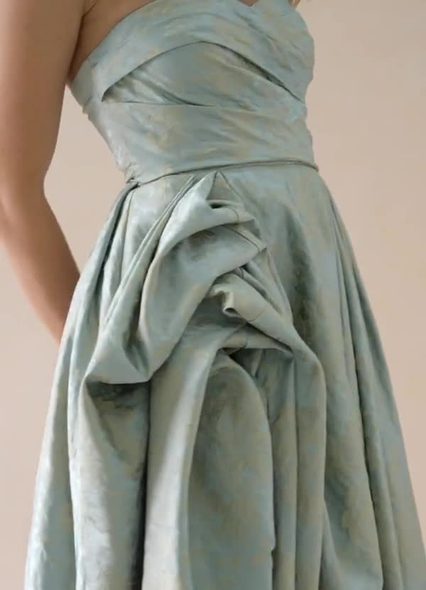 Maelis Vintage Champagne Maxi Gown image1