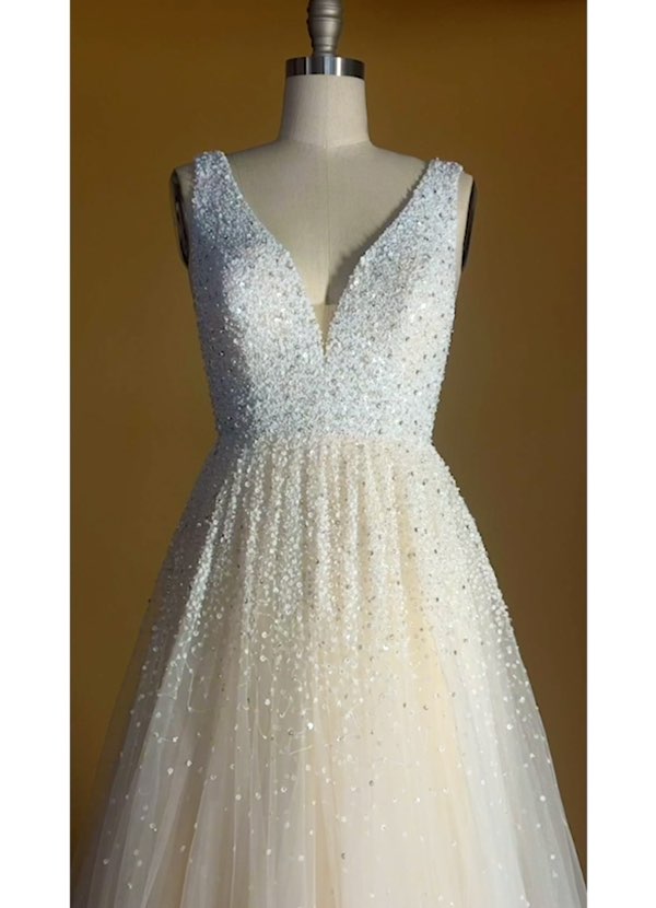Diamond White/Pearl Azazie Alessandra Wedding Dress Wedding Dresses ...